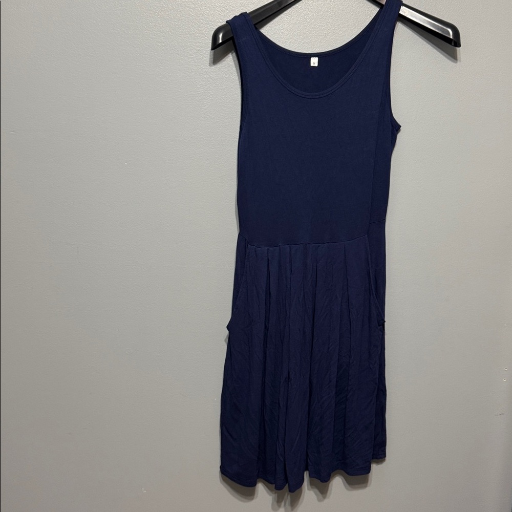 Elegant Navy Midi Dress